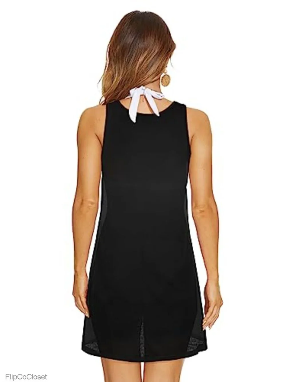 Women's Sleeveless Swimsuit Cover Up Dress Beach Vacation Tank Bikini Coverup
